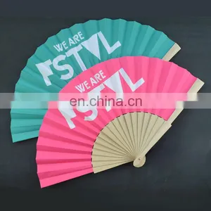 23cmL Personalized Spanish Wooden Hand Fans for Event thumbnail-6