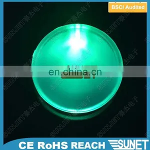 Night Club KTV Wholesale Led Flashing Custom Logo Circle Lapel Pin thumbnail-2