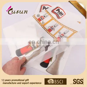 Lovely Cartoon Character Design Full Color UV Printing L Clip Plastic Clear File Folder PP thumbnail-3