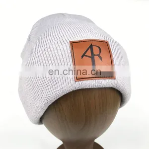 Good Quality Custom Plain Cuff Knitted Beanie,Pom Pom Beanie Hat thumbnail-3
