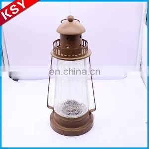 Large Supply Factory Promotion Price Round Lantern Star Shaped Flower Metal Miners Tall Candle Holder thumbnail-1
