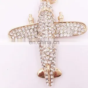 Fashion Aircraft Plane Shaped Metal Key Chain Keyring Styling Accessories Decoration thumbnail-5
