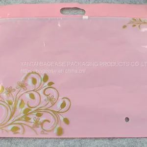 Makeup Bag Case Travel Organizer Toiletry Wash Bag, Slider Zipper Clothing Packaging EVA Plastic Bags for Clothing Plast thumbnail-1