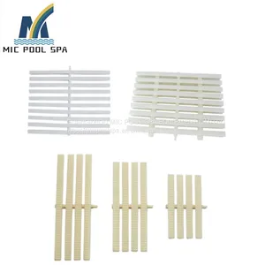 Swimming Pool Anti Slip PVC Grating Pool Overflow Drain Grate thumbnail-3