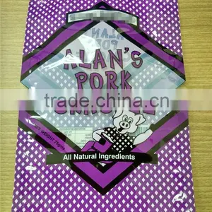 Custom Printed Three Side Sealed Plastic Pet Food Packaging Bags thumbnail-1