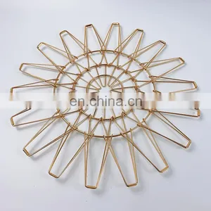 Home Storage Baskets Folding Mesh Food Clothes Gift Desk Gold Organizer Metal Wire Kitchen Fruit Baskets thumbnail-5