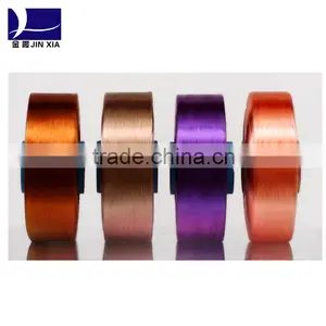 100% Polyester Dope Dyed Virgin POY Yarn Customized thumbnail-1