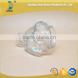 Lovely Shape Glass Candy Jar With High White Material thumbnail-3