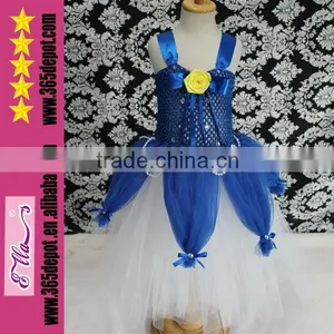 Wholesale Blue Lovely Children's Evening Dress Dance Cute Tutu Dress For Baby Girls thumbnail-1