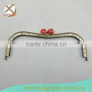 Bag Acsessories Bag Handle Metal Purse Frame With Gems thumbnail-1