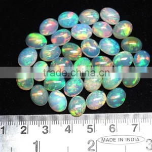 10x8mm Ethiopian Opal Cabochon Oval thumbnail-3