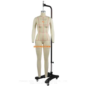 Junmei Brand US_ASTM 4 Female Curvy Body Tailor Sewing Mannequin for Dressmaker Designer Garment Industry thumbnail-1