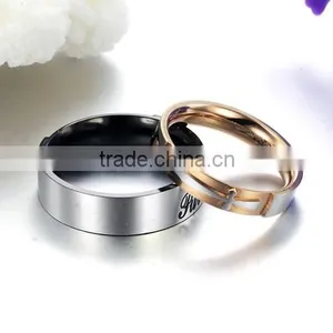 Stainless Steel Jewelry Mixed Batch Factory Direct Selling Couple Rings Black Rose Gold Small MOQ thumbnail-3