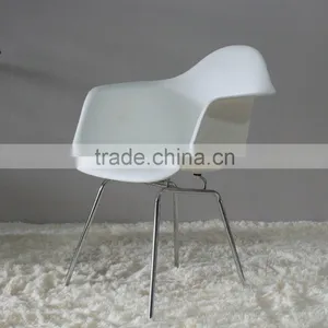 PP Plastic Stainless Steel Leg Coffee Shop DAR Restaurant Chair thumbnail-3