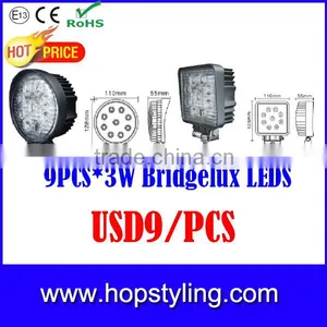 2015 Hot Seller 12v 24v 27w Square Led Work Light,27w Led Work Light thumbnail-1