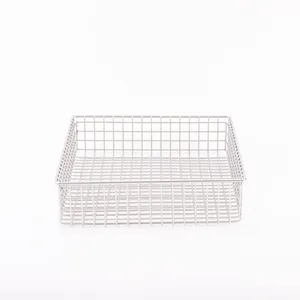 Durable 304 Stainless Steel Woven Wire Mesh Storage Basket for Industry thumbnail-3