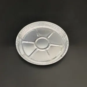 Disposable 9.9 Inch Aluminum Foil Pizza Pan 950ml Round Baking Tray for Oven or Takeout thumbnail-4