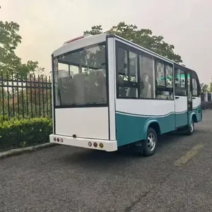 School-style Electric Shuttle Bus - One of the Electric Sightseeing Buses - 14-seater Enclosed Campus Shuttle Bus With Door Rings and Circular Seats for Sightseeing thumbnail-5
