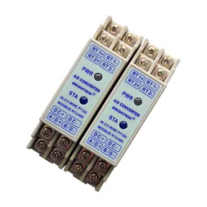 Precision RTD PT100 to RS485 Converter Isolated Temperature Transmitter PT100 to Modbus Signal Conversion Module Data Aquisition Device DIN Rail thumbnail-1