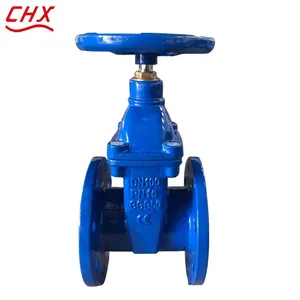 BS Gate Valve Cast Iron Ductile Iron GGG50 GG25 PN16 Flange Gate Valve Non Rising Stem Soft Seal Gate Valve thumbnail-5