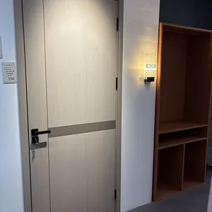 OEM Housesbusiness Door Security Manufacturer Waterproof Hotel Bedroom Living Room Interior Fireproof Fire Wooden Exterior Doors thumbnail-1