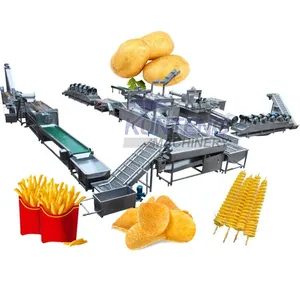 High Quality Automatic Frozen French Fries Production Line Potato Chips Fish Processing Plant Set thumbnail-1