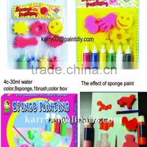 Four Colors Hot Item Non-toxic Finger Paint Set With Blister Packing thumbnail-1