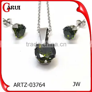 Fashion Jewelry Charm 2016 Fashion Black Crystal Daily Wear Jewelry Set thumbnail-2