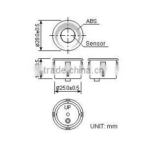 High Quality Parking Ultrasonic Sensor NU40D25TR-1 thumbnail-2