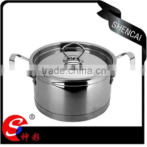 Caitang Stainless Steel Capsule Bottom Soup Pot With Glass Lid/ Kitchen Cooking Utensils Sets thumbnail-2