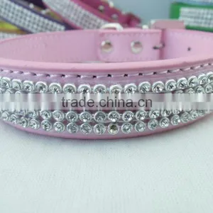 Manufacturer Supply Diamond Type Leather Pet Collar Fashion Decoration Dog Collar thumbnail-5
