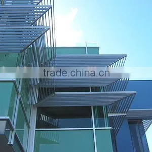 Powder Painted Aluminum Frame Blade for Vertical Lourve Screen thumbnail-1