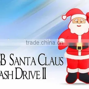 Customized Chirstmas Gift Santa Claus USB Flash Drive 4gb thumbnail-1