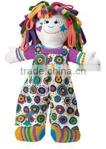 Gift for Kids Washable Painting Plush Toy White thumbnail-1
