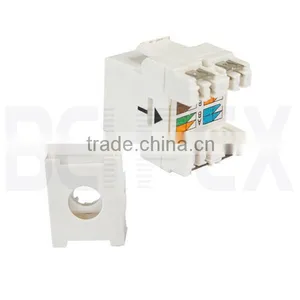 Cat6A UTP Toolless RJ45 Keystone Jack Cat6A RJ45 Female Jack thumbnail-1