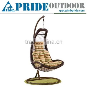 All Weather Wicker Rattan Hanging Helicopter Swing Chair Parts Bamboo Swing Chair thumbnail-1