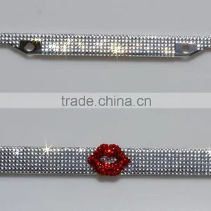 Rhinestone License Plate Frame Ebay thumbnail-2