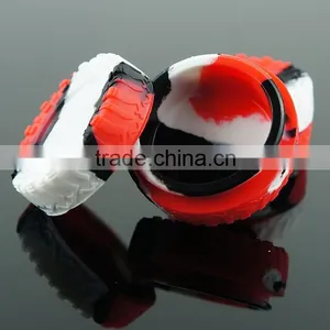 2015 New Design Silicone Wax Jar Tyre Shape Silicone Jar / Container /box thumbnail-1