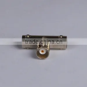 RF Coaxial Female T BNC Connector Adapter thumbnail-1