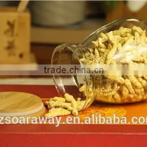 New Style Small Bean Jar Hot Selling Airtight Glass Jar With Bamboo Lid thumbnail-5