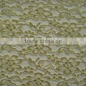 Nylon and Metallic Yarn on Lace Fabric for Ladies Dress Clothing Quality Choice thumbnail-1