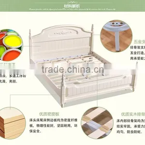 Wholesale White Bedroom Set English Country Style Furniture thumbnail-6