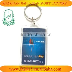 Wholesale Plastic Keychain Promotional Acrylic Keychain With Logo Insert Blank Keychain thumbnail-6