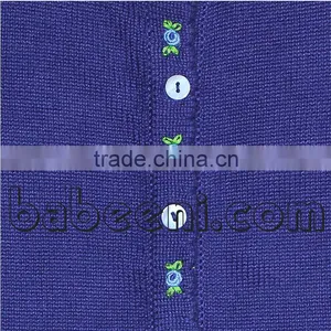Flower Hand Embroidery Cardigan for Girl thumbnail-2