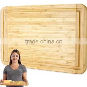 Extra-large Organic and Eco-friendly Bamboo Pizza Cutting Board and Chopping Board Set Factory Directly thumbnail-6