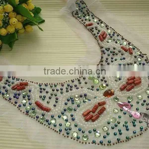 Square Beads Motifs,dress Neckline,lace Trims,shirt Patch , Neck Design of Blouse thumbnail-1