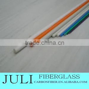 Custom Pultruded Coiled Fiberglass Rods, Fibreglass Tapered Tent Poles thumbnail-1