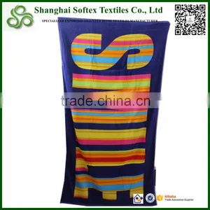 Hot Sell Luxury Promotional Cotton Beach Towels Private Label Customize thumbnail-1
