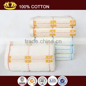 Pure Cotton Yarn Dyed Raindrop Square Jacquard Face Towel Wholesale thumbnail-1