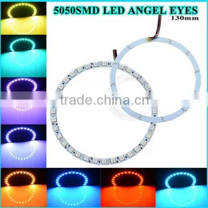 Angel Eyes Car Vehicle Headlight Lamp Bulbs 5050 Smd Led Halo Rings thumbnail-1